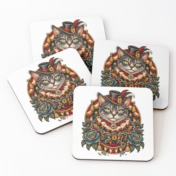 Item preview, Escapologist Cat Vintage Circus designed and sold by Old's Cool Cat Studio.