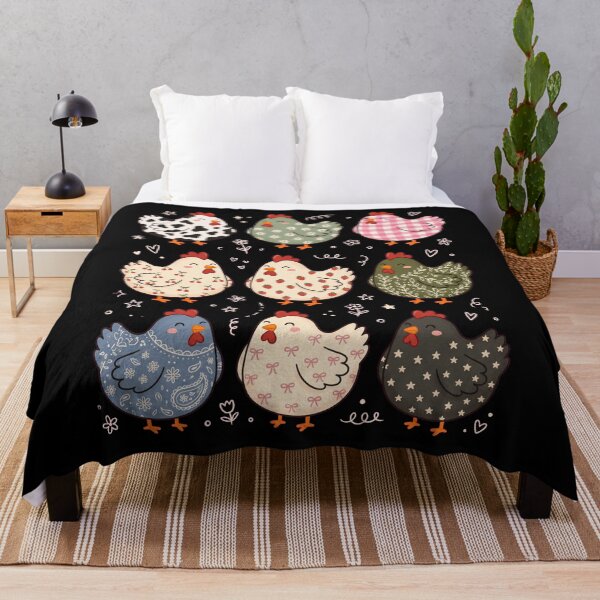 Item preview, Cute Chicken Pattern Cottagecore Farmhouse designed and sold by dudelinart.