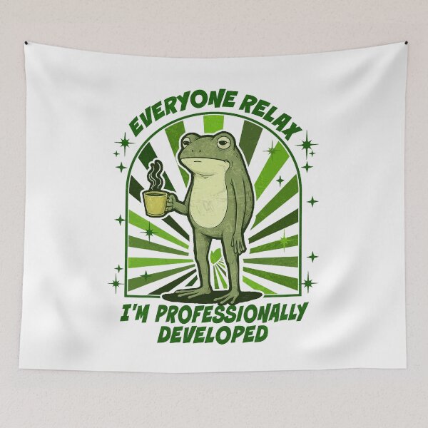 Item preview, Everyone Relax I'm Professionally Developed Funny Frog designed and sold by Ortigzitoun.