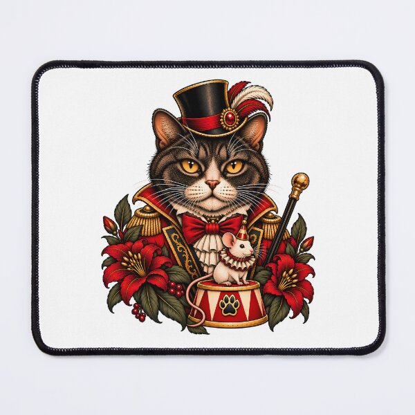 Item preview, Circus Ringmaster Cat Vintage Showman designed and sold by Old's Cool Cat Studio.