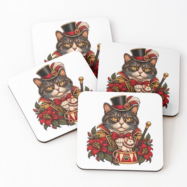 Item preview, Circus Ringmaster Cat Vintage Showman designed and sold by Old's Cool Cat Studio.