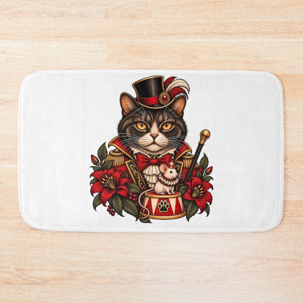 Item preview, Circus Ringmaster Cat Vintage Showman designed and sold by Old's Cool Cat Studio.