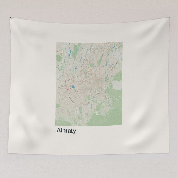 Item preview, Almaty Minimalistic Map Art designed and sold by MapsNerd.