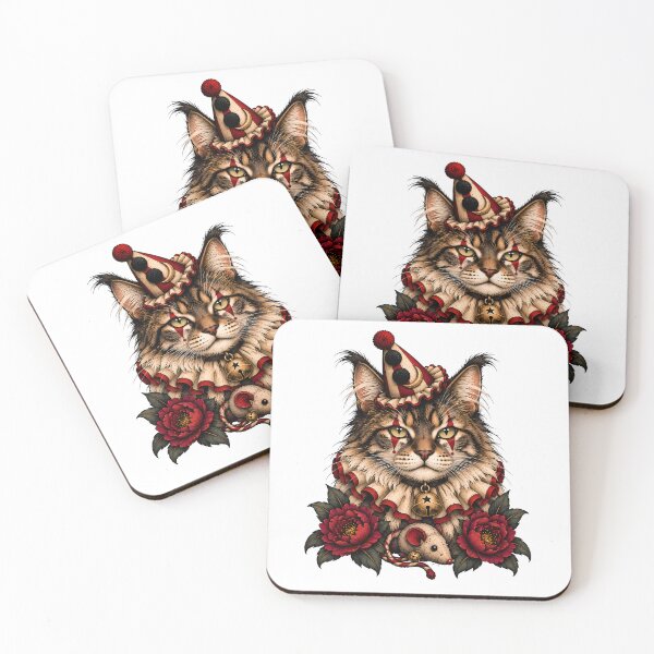 Item preview, Vintage Circus Clown Cat designed and sold by Old's Cool Cat Studio.