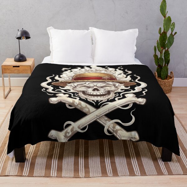 Item preview, Gear 5 Luffy Laughing Skull Jolly Roger designed and sold by EAH.