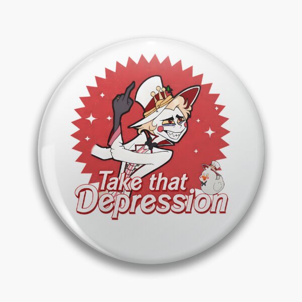 Item preview, Hazbin Hotel Take That Depression Lucifer designed and sold by MichaelConway92.