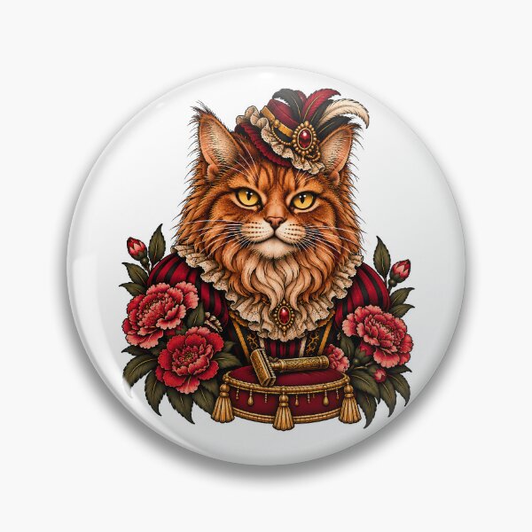 Item preview, Bearded Lady Cat Vintage Circus Freak Show designed and sold by Old's Cool Cat Studio.