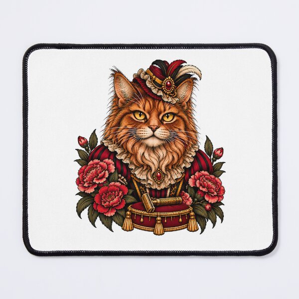 Item preview, Bearded Lady Cat Vintage Circus Freak Show designed and sold by Old's Cool Cat Studio.