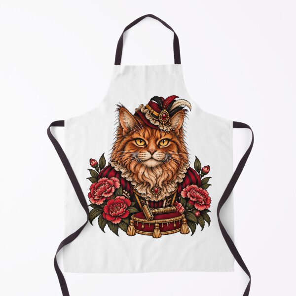 Item preview, Bearded Lady Cat Vintage Circus Freak Show designed and sold by Old's Cool Cat Studio.