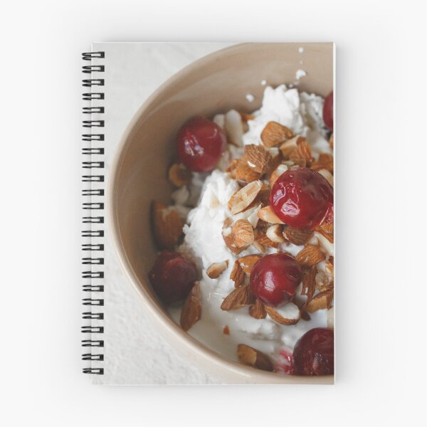 Item preview, Bowl Of Cottage Cheese Topped With Cherries And Chopped Almonds    designed and sold by Reillyont.