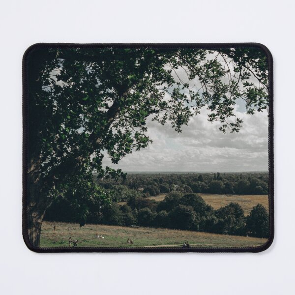Item preview, High View Of Grassy Hill And Forest Landscape Under Tree Frame    designed and sold by Reillyont.