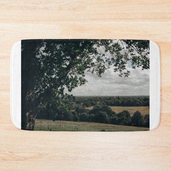 Item preview, High View Of Grassy Hill And Forest Landscape Under Tree Frame    designed and sold by Reillyont.