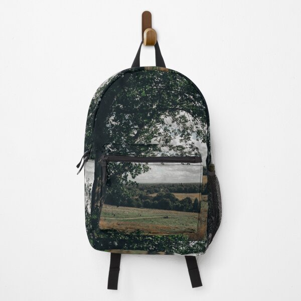 Item preview, High View Of Grassy Hill And Forest Landscape Under Tree Frame designed and sold by Reillyont.