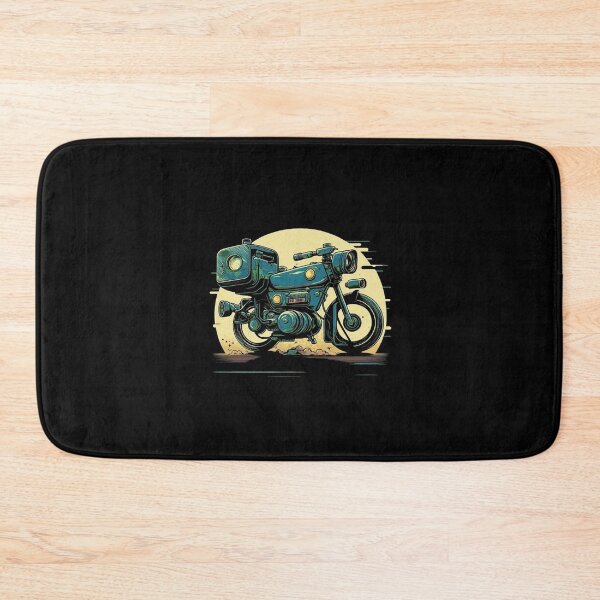 Artikelvorschau, Retro Moped Motorrad Sonnengrafik entworfen und verkauft von Celikkaoja4.