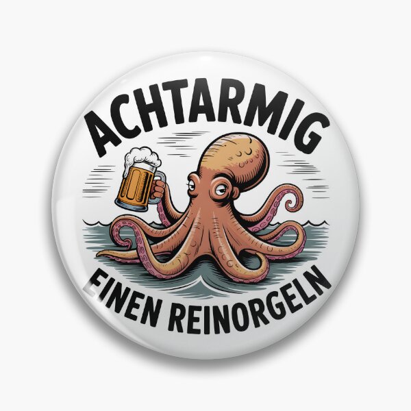 Artikelvorschau, Achtarmig Einen Reinorgeln Oktopus Bier Lustiger Spruch entworfen und verkauft von LoFizzy.