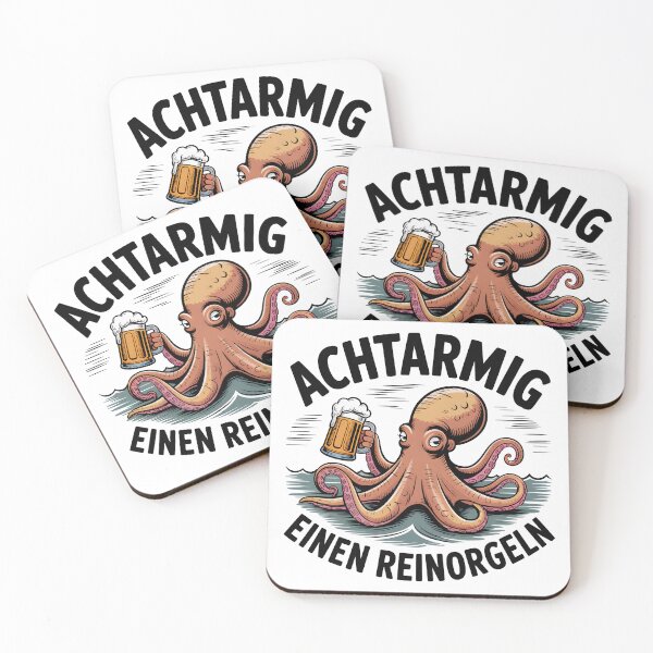 Aperçu de l'œuvre Achtarmig Einen Reinorgeln Oktopus Bier Lustiger Spruch créée et vendue par LoFizzy.