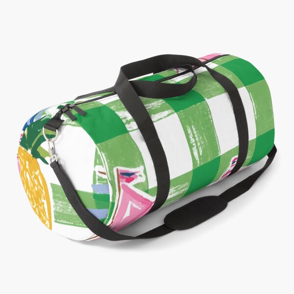 Item preview, Pink Boat Green Madras Pattern Design designed and sold by RichardRags.