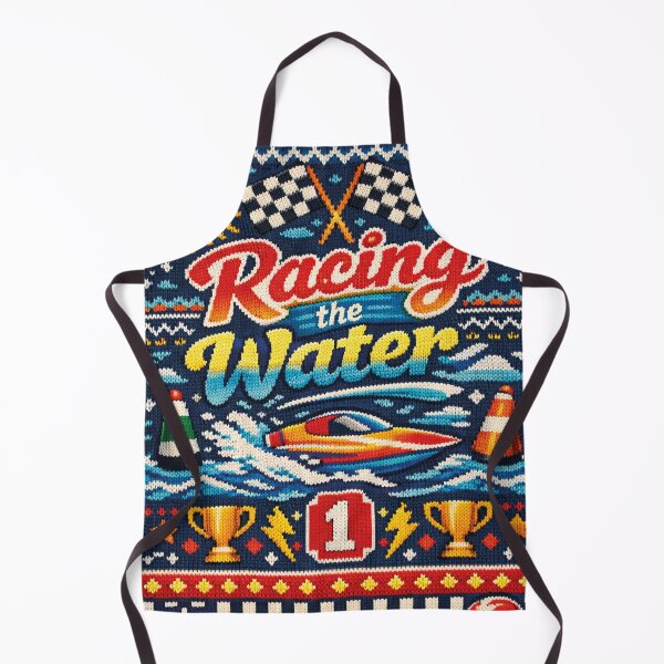 Item preview, Racing The Water racing boat knitting pattern racing trophy designed and sold by Mauswohn.
