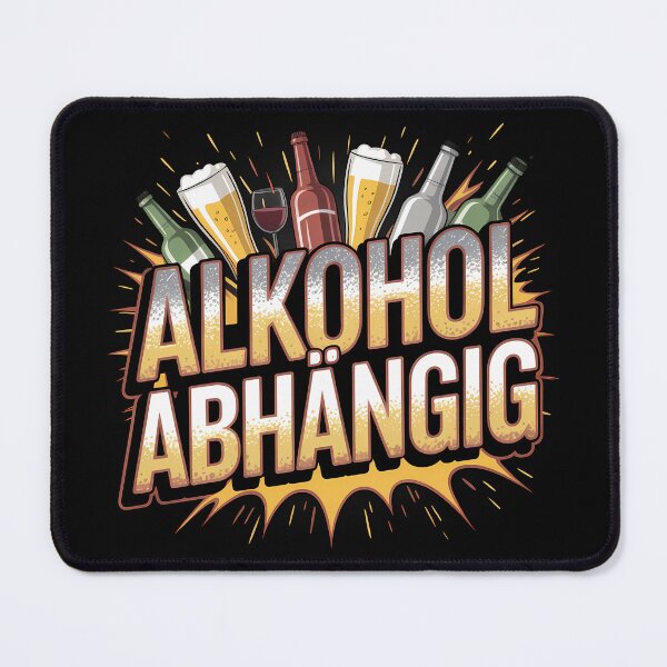 Item preview, Alkohol Abhängig – lustiger Party Spruch zum Feiern designed and sold by LoFizzy.