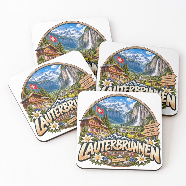 Item preview, Lauterbrunnen Switzerland – Staubbach Falls Waterfalls & Swiss Alps designed and sold by Wandervogel123.