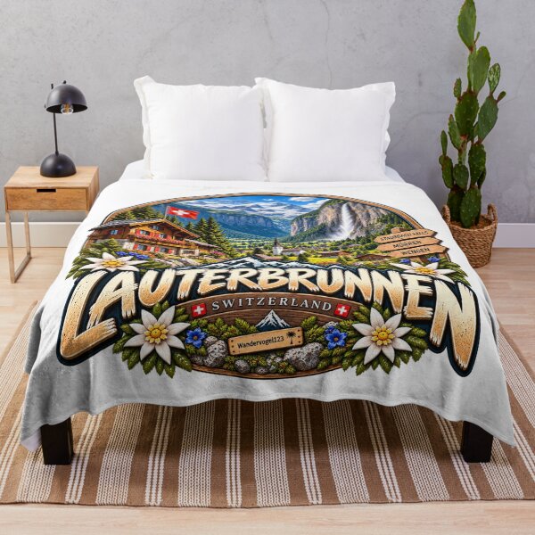 Item preview, Lauterbrunnen Switzerland – Staubbach Falls Waterfalls & Swiss Alps designed and sold by Wandervogel123.