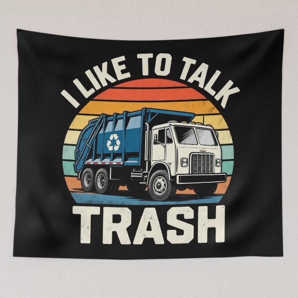 Item preview, Funny Garbage Truck I Like To Talk Trash designed and sold by Bob Meme Life.