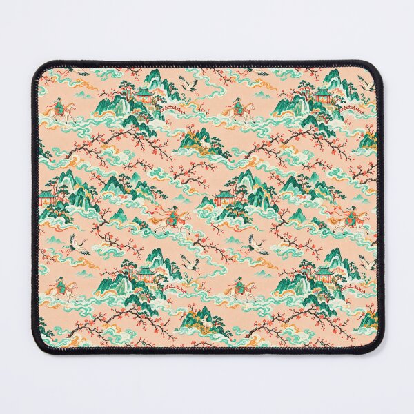 Item preview, Riders Through the Clouds – Chinese-Inspired Shanshui Fairy Tale Pattern designed and sold by Bodique.