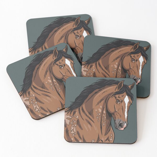 Item preview, The head of the Aegidienberger horse with a roan coat designed and sold by Cheval-de-coeur.