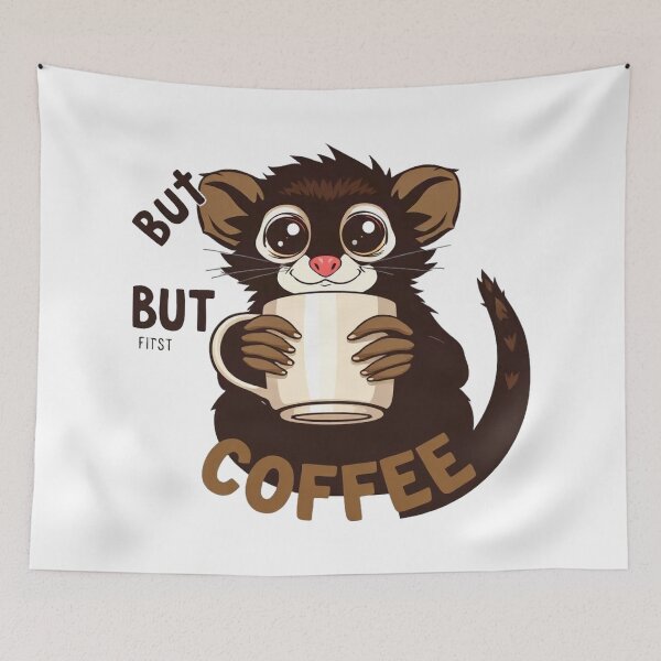 Item preview, Coffee Lover Tarsier Morning Boost designed and sold by Arc2020.