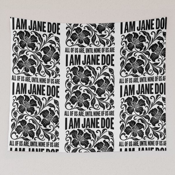 Item preview, I Am Jane Doe Floral Feminist Statement designed and sold by RDGNR.