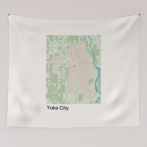 Item preview, Yuba City Minimalistic Map Art designed and sold by MapsNerd.