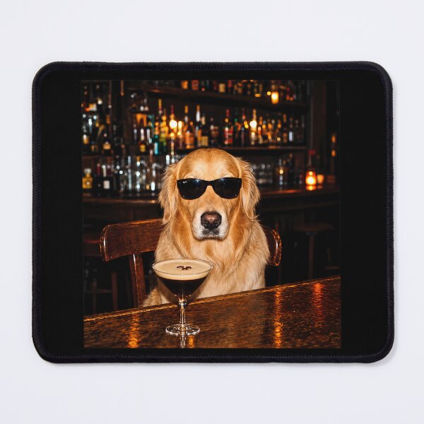 Item preview, Funny Golden Retriever Dog Espresso Martini designed and sold by Bob Meme Life.