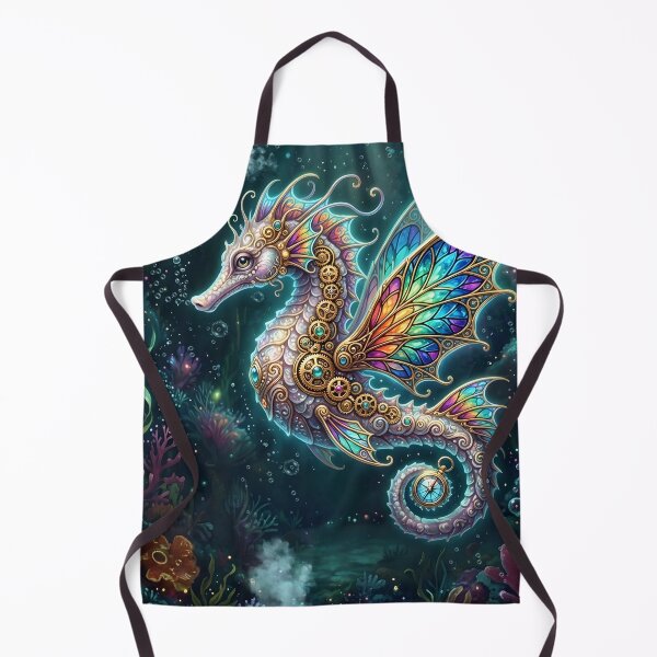 Item preview, Steampunk Seahorse – Enchanted Underwater Wanderer designed and sold by nicky2342.
