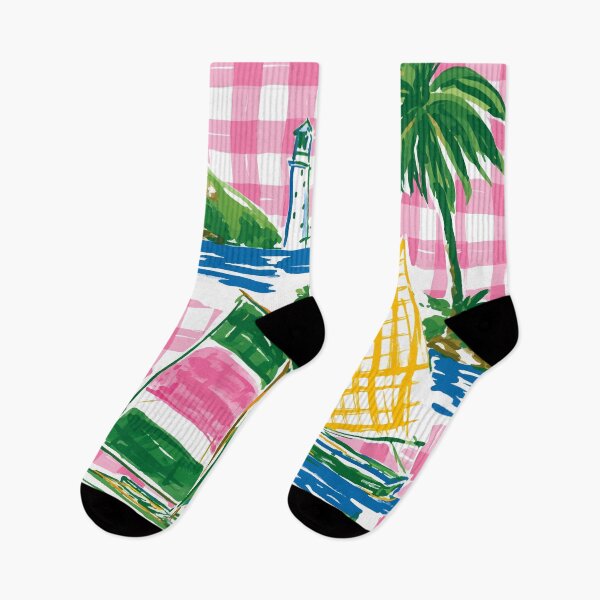 Item preview, Yellow Boat Pink Madras Pattern Design designed and sold by RichardRags.