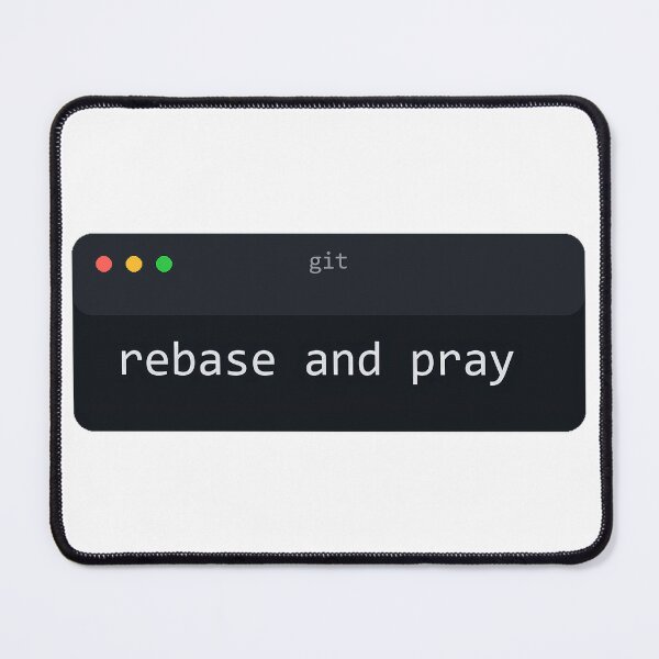 Artikelvorschau, Rebase and Pray Terminal Humor entworfen und verkauft von Bianca Oltean.
