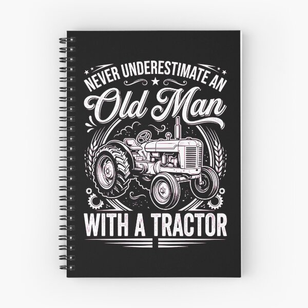 Item preview, Never Underestimate an Old Man With a Tractor designed and sold by dudelinart.