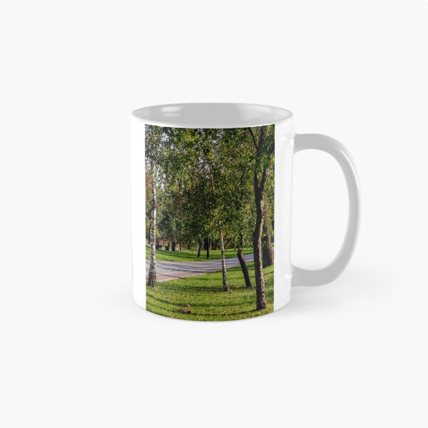 Item preview, Shaded Park Path Framed By Birch Trees designed and sold by Squikale.