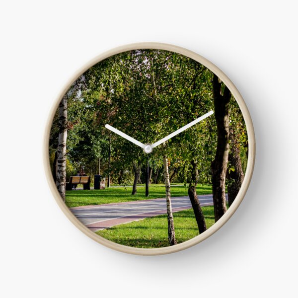 Item preview, Shaded Park Path Framed By Birch Trees designed and sold by Squikale.