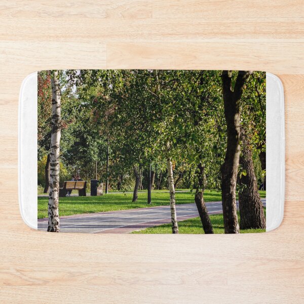 Item preview, Shaded Park Path Framed By Birch Trees designed and sold by Squikale.