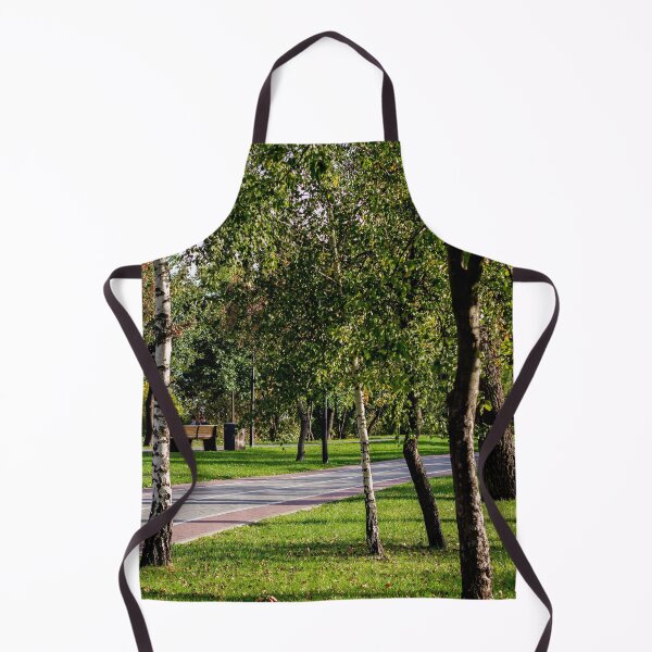 Item preview, Shaded Park Path Framed By Birch Trees designed and sold by Squikale.