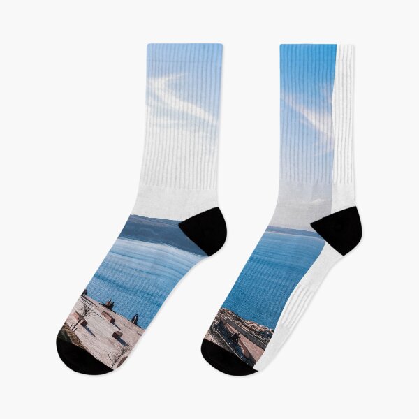 Item preview, Scenic Overlook Of Coastal Promenade And Blue Sea designed and sold by Squikale.