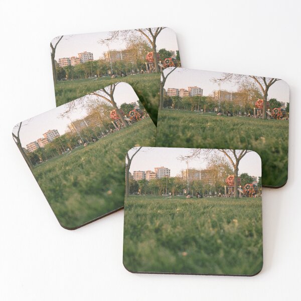Item preview, Low-Angle View Of City Park Lawn At Sunset designed and sold by Squikale.