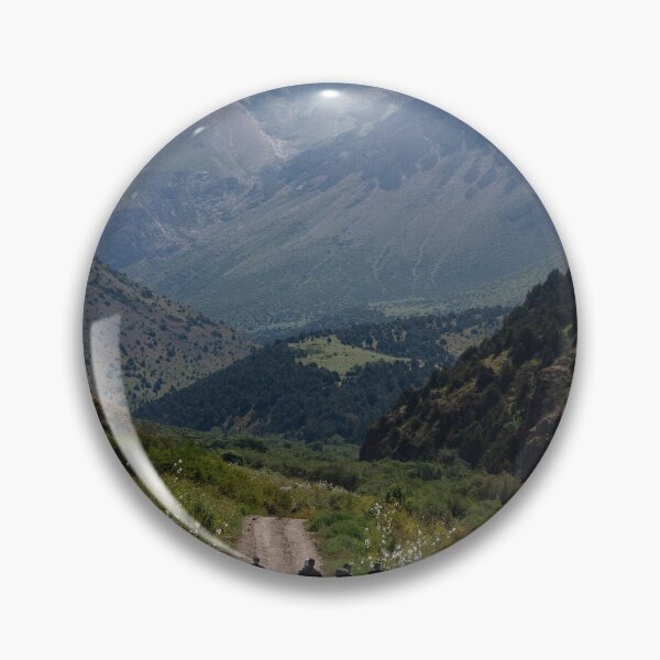 Item preview, Hikers Walking On Mountain Trail Toward Peaks designed and sold by Squikale.