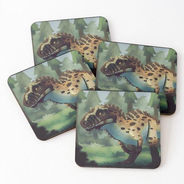 Item preview, Stylized Spotted Dinosaur in the Forest designed and sold by PeaceTypo.