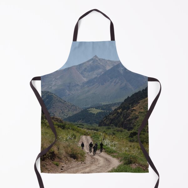 Item preview, Hikers Walking On Mountain Trail Toward Peaks designed and sold by Squikale.