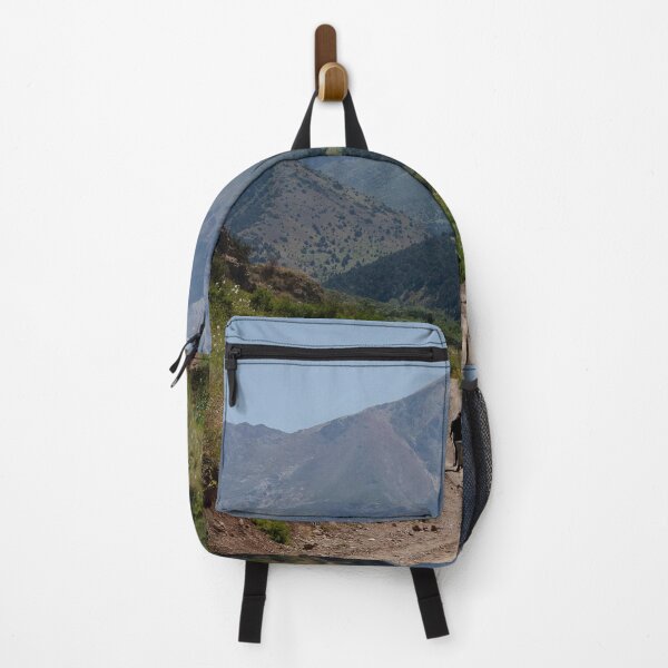Item preview, Hikers Walking On Mountain Trail Toward Peaks designed and sold by Squikale.