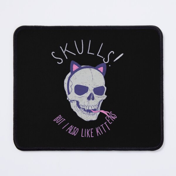 Item preview, Skulls But I Also Like Kittens Pastel Gothic designed and sold by Palkkinen4.
