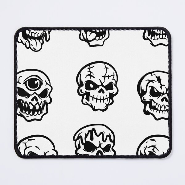 Item preview, Edgy Skulls Sticker Pack — Black and White Lowbrow Graffiti Line Art designed and sold by LYAN-STORE.