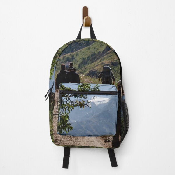 Item preview, Hikers Walking On Mountain Trail Toward Snow Peaks designed and sold by Ayubaslatere.