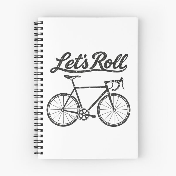 Item preview, Let's Roll – Vintage Road Bike Cycling (Black) designed and sold by NomadIdeasCo.